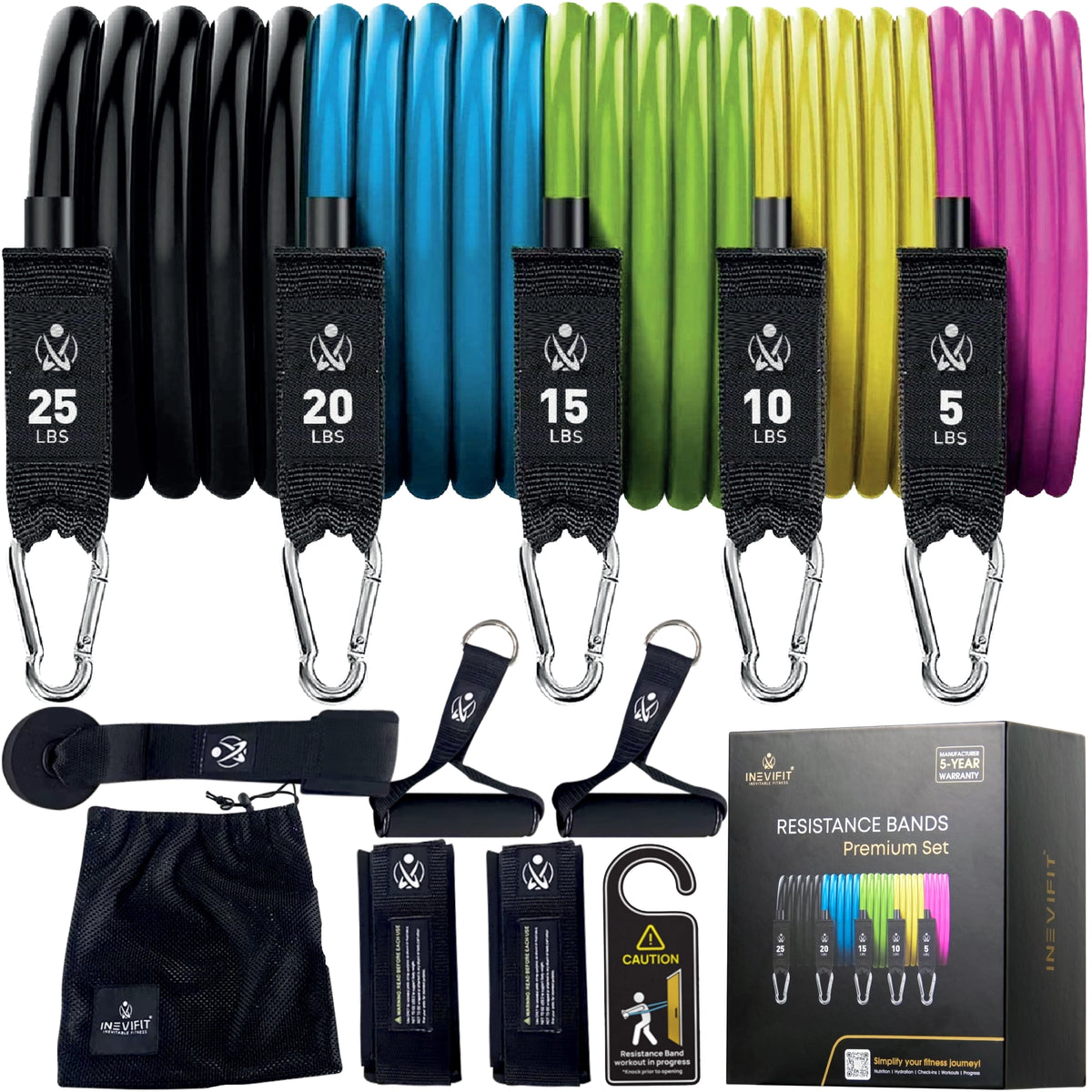 Premium Resistance Bands Set | INEVIFIT