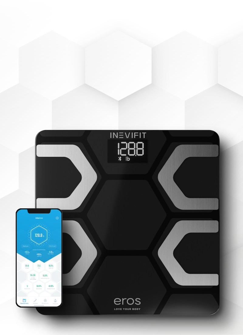 INEVIFIT Smart Body Fat Scale with Bluetooth and Free Tracking INEVIFIT APP  