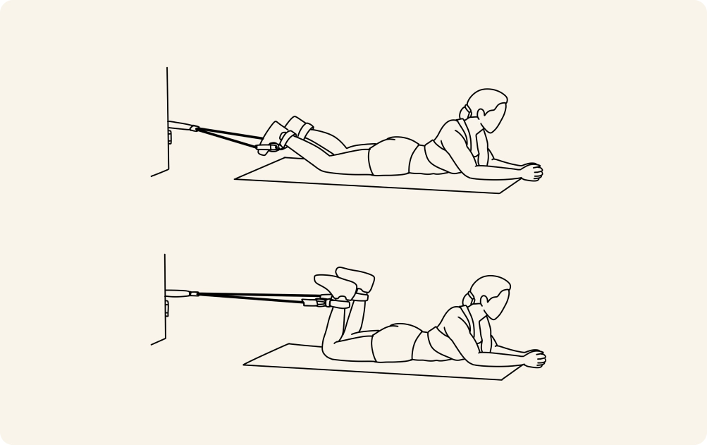 Hamstring Curl - Resistance Band Exercise