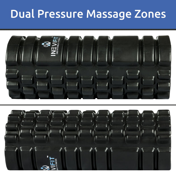 Dual pressure massage zones