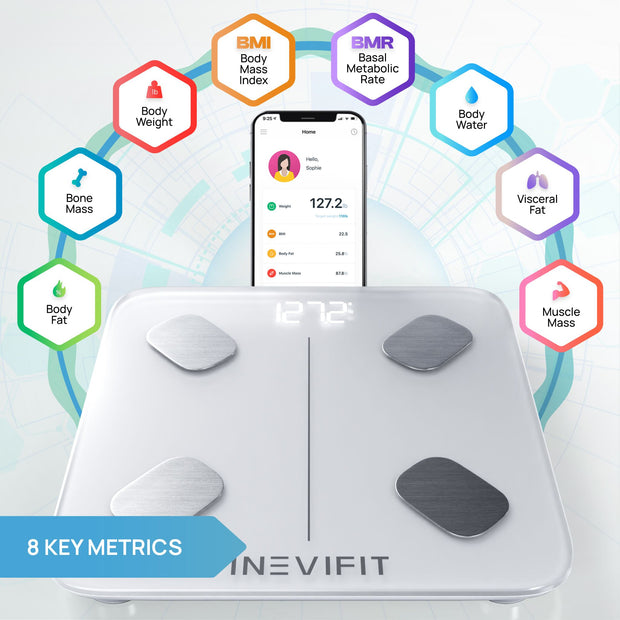 INEVIFIT Bluetooth Digital Smart Body Fat Scale I-BF004